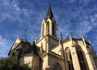 Fototapeta na wymiar The Saint-Georges Roman Catholic church in Lyon's old town, France