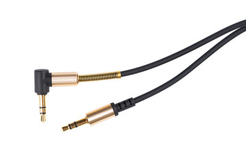 Close-up Jack plug and a cable