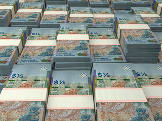 Currency of The Bahamas background. BSD dollars pattern.