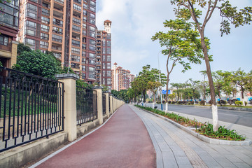 Obraz na płótnie Canvas Environment Scenery of Jiaomen Street, Nansha District, Guangzhou, China
