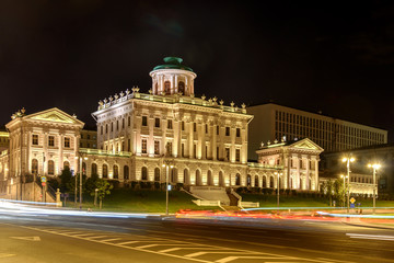 Fototapeta na wymiar The Pashkov House in centre of Moscow. Night view