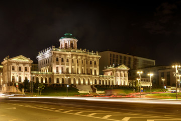 Fototapeta na wymiar The Pashkov House in centre of Moscow. Night view