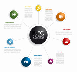 Infographic design template with place for your data. Vector illustration.