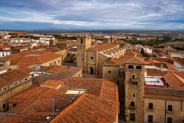 Cathedral of Santa Maria de la Asuncion in Caceres, Extremadura, Spain