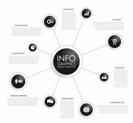 Infographic design template with place for your data. Vector illustration.