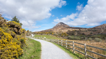 Diamond Hill in Connemara National Park, Letterfrack, County Galway, Ireland.
