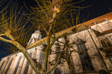 Nightlife in the historic old town of Tubingen