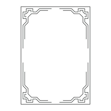 abstract fraime, decorative ornamental frame, original design