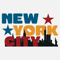New York typography, t-shirt NY, design graphic