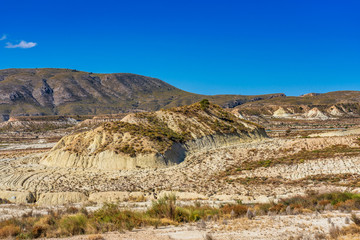 The Badlands of Abanilla and Mahoya near Murcia in Spain