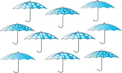 Fototapeta na wymiar Umbrella Pattern