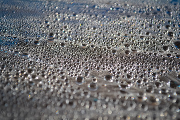 background bubbles drops under a film