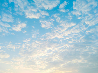 Natural background of twilight blue sky in the evening after sunset.