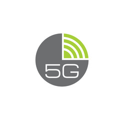 5G related icon on background for graphic and web design. Creative illustration concept symbol for web or mobile app