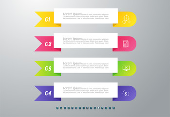 Design Business template infographic chart element with place date for presentations.