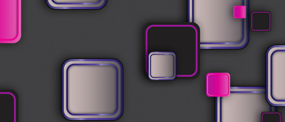 lack and pink squares abstract background
