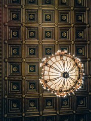 Roof with chandelier 