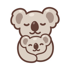 Koala mom and baby © sudowoodo