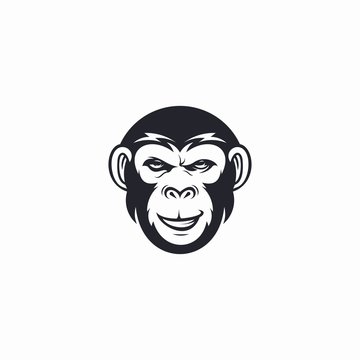 monkey logo animal vector design