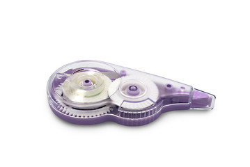 Correction fluid pen isolated on white background with clipping path.