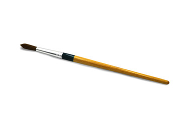 Paintbrush isolated on a white background with clipping path.