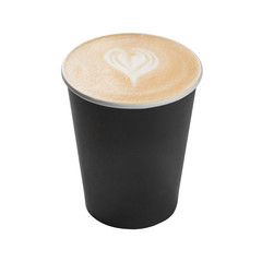 disposable paper cup of coffee