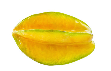 Fresh fruit carambola on white background
