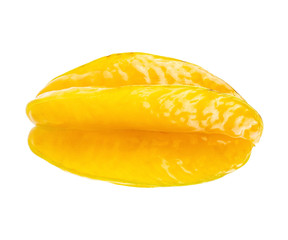 Fresh fruit carambola on white background
