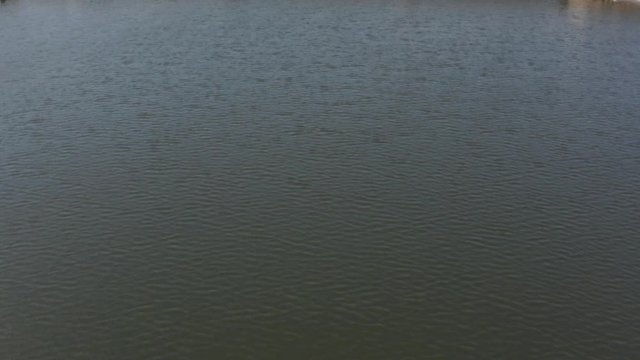 Aerial View of Bridge Over Beautiful Tres Palos Lagoon in Narra Vieja, Acapulco Region, Mexico