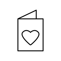 Diary icon, heart, valentine's day. Design template vector