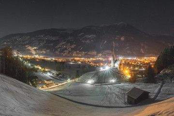 Pankrazberg bei Nacht