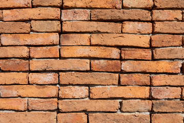 old red brick wall background