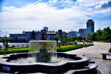 YOKOSUKA, KANAGAWA / Japan, 19 May 2019: View of Verny Park.