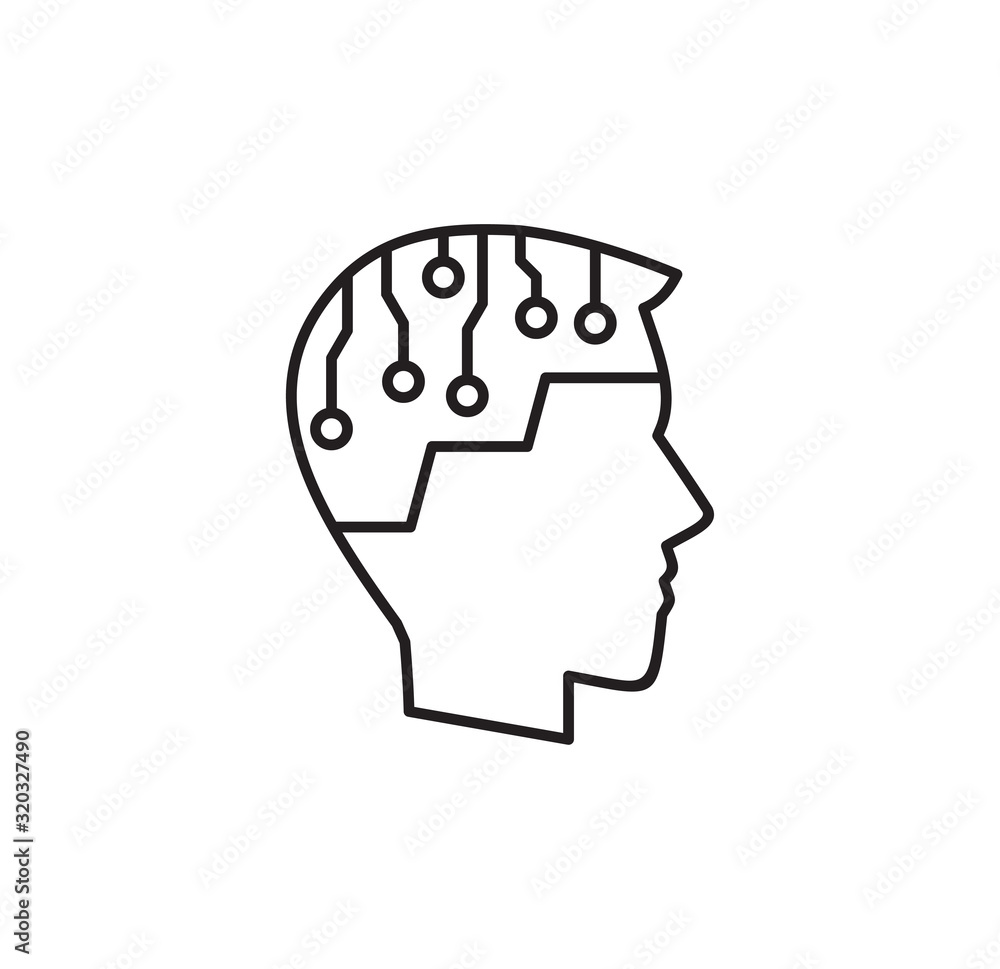 Poster ai related icon on background for graphic and web design. simple illustration. internet concept symb