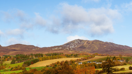 Ben Vrackie, a peak outside of Pitlochry, Perthshire, Scotland in late Autumn