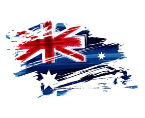 Grunge Australia Flag