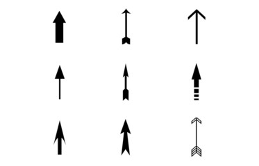 A set of unique vector arrows