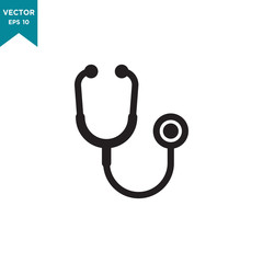 stethoscope icon in trendy flat style 