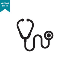stethoscope icon in trendy flat style 