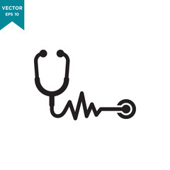 stethoscope icon in trendy flat style 