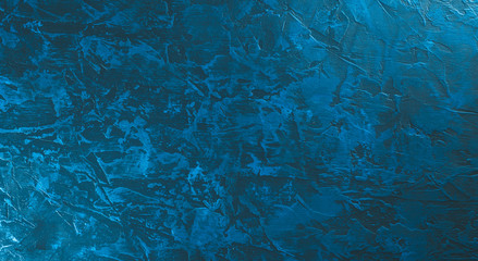 blue background of colored plaster