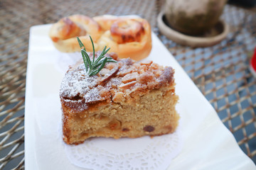 cake ,banana cake and danish pastry