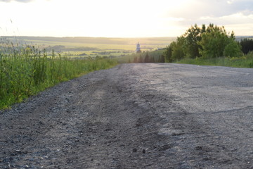 road in the countryside