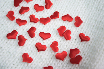 red hearts background