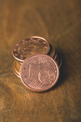 European currency Euro on the table