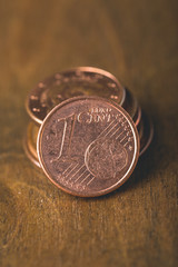 European currency Euro on the table