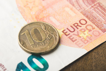 Russian Ruble and European Euro