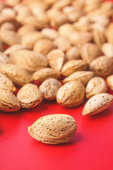 Healthy Almond Nuts in shells
