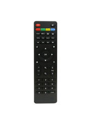 IPTV remote control isolated on white background with clipping path.