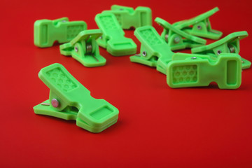 Obraz premium Indian made Plastic clothespin